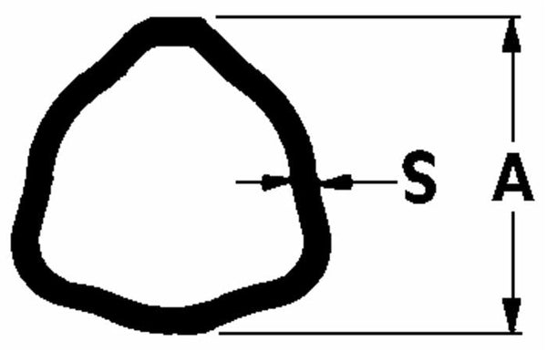 Outer Tube for Series 4 PTO, Tri-Lobe, 39