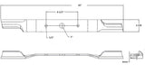 Land Pride 890-172C 72" High Lift Mower Blades - Set of 3