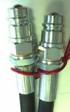 Hydraulic Hose Kit with 1/2" Ball Type Couplers (24")