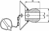 Category 2 Lower Link Ball with Flange - Heavy Duty