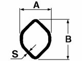 Lemon Profile PTO Outer Tube, 41 x 48, 39"