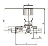 One-Way Hydraulic Flow Restrictor