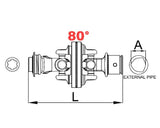 Series 4 80° Wide Angle CV Joint, Outer Tube