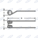 Bush Hog 3674422 Hay Tedder Tine