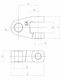 Clevis Knuckle - 1 1/4" Pin Hole (Category 3)