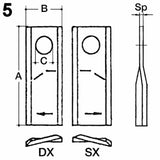 Kuhn 55903310, 853820 Disc Mower Blade