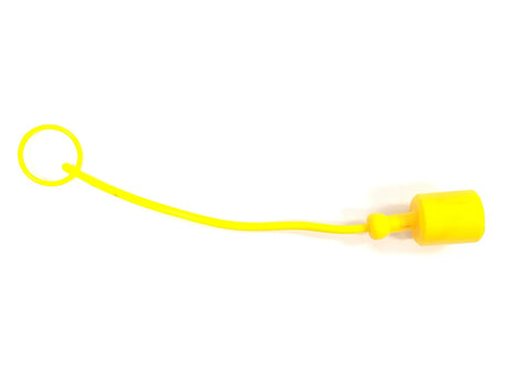1/2" Female Dust Cap for Male Quick Coupler - Yellow